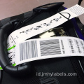 Tag bagasi kertas boarding roarding maskapai penerbangan